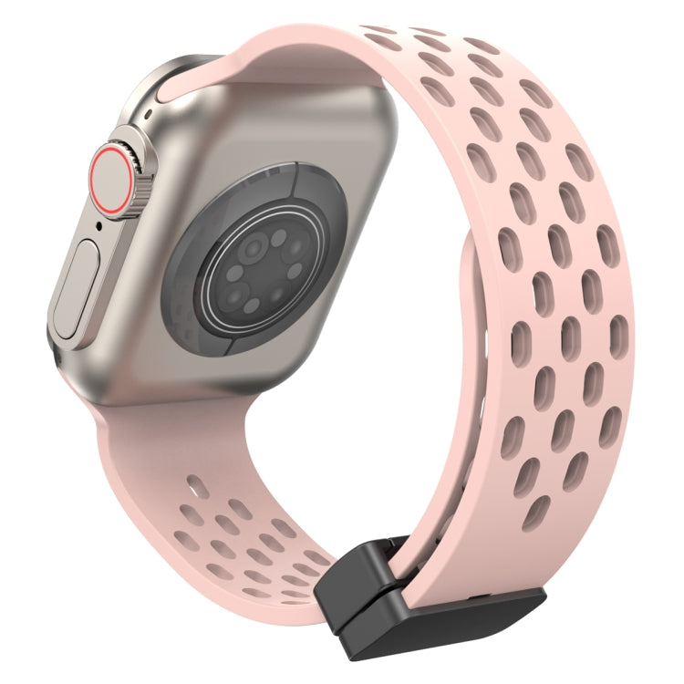 Magnetic Clasp Silicone Watch Band, For Apple Watch Series 8&7 45mm