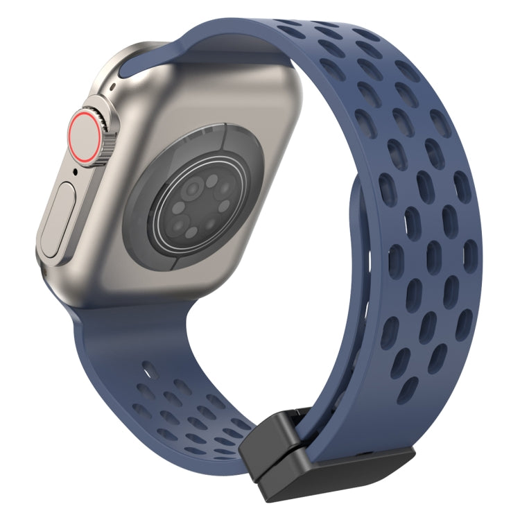 Magnetic Clasp Silicone Watch Band, For Apple Watch Series 8&7 45mm