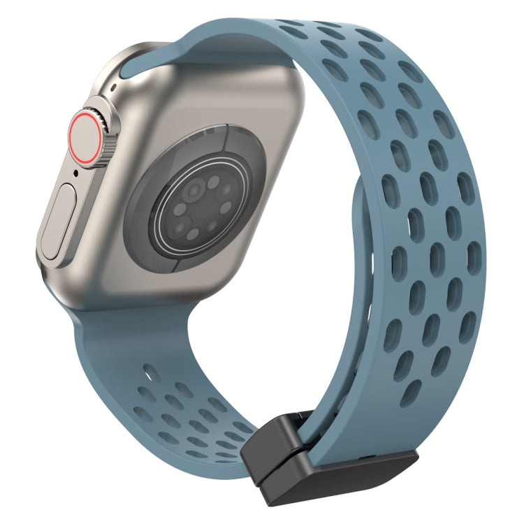 Magnetic Clasp Silicone Watch Band, For Apple Watch Series 8&7 45mm