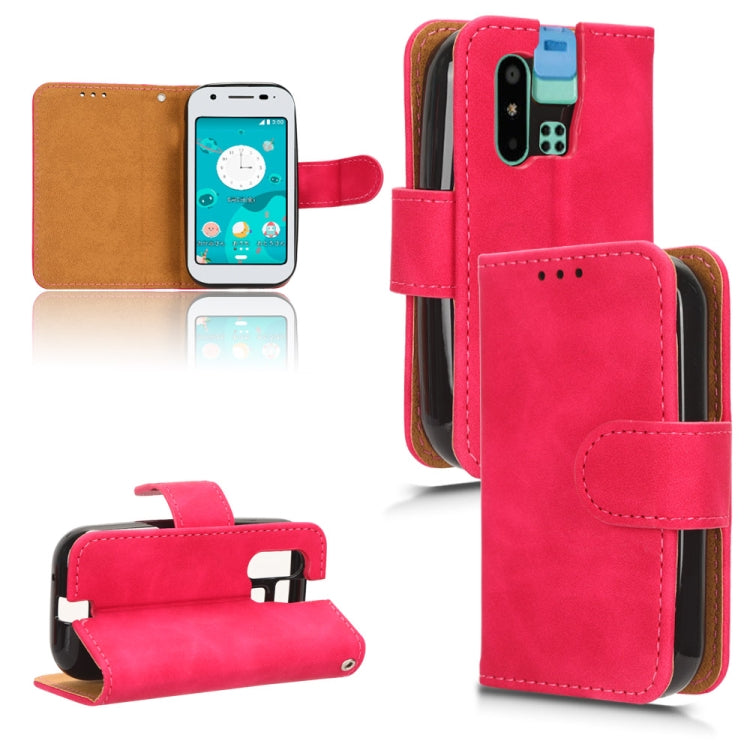 Skin Feel Magnetic Flip Leather Phone Case, For Oukitel  C32, For Sharp MAMORINO6