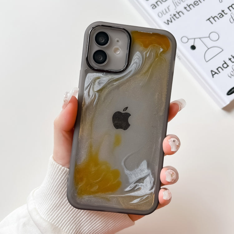 Oil Painting Electroplating TPU Phone Case, For iPhone 13 Pro, For iPhone 13 Pro Max, For iPhone 12, For iPhone 12 Pro