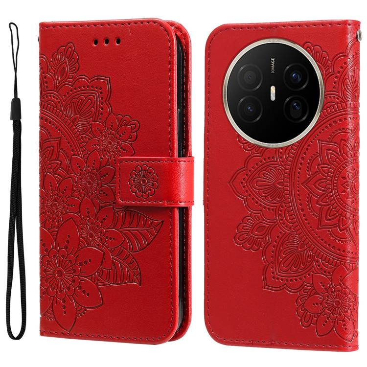 Seven-petal Flowers Embossing Leather Phone Case, For Huawei nova 15 Pro / nova 15 Ultra, For Huawei Mate 70 Air 5G, For Huawei nova 14 Lite, For Huawei Maimang 40 5G