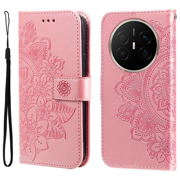 Seven-petal Flowers Embossing Leather Phone Case, For Huawei nova 15 Pro / nova 15 Ultra, For Huawei Mate 70 Air 5G, For Huawei nova 14 Lite, For Huawei Maimang 40 5G