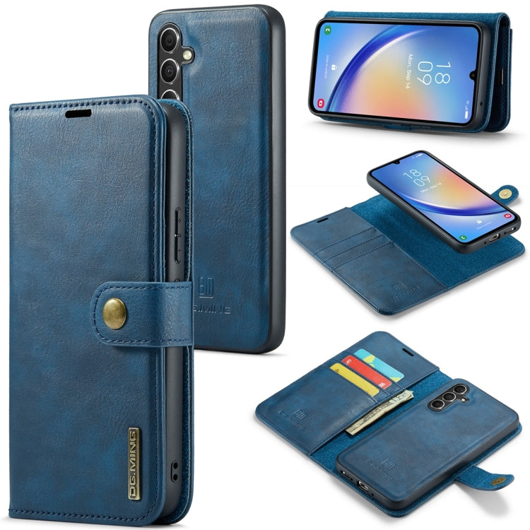 DG.MING Crazy Horse Texture Detachable Magnetic Leather Case, For Samsung Galaxy A34 5G, For Samsung Galaxy A54 5G
