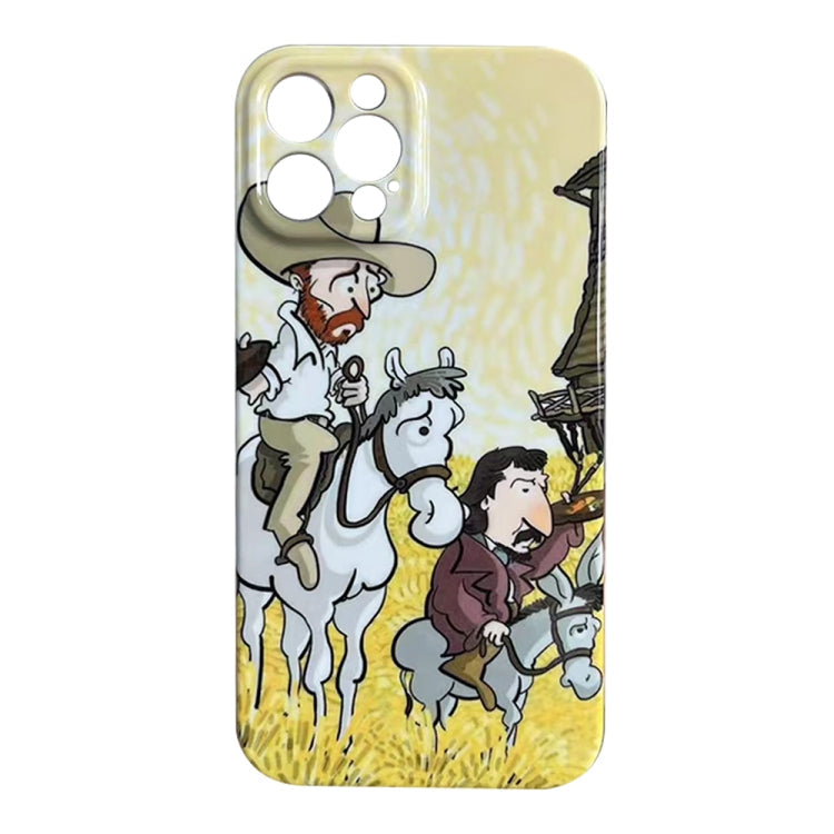Oil Painting Pattern Glossy PC Phone Case, For iPhone SE 2022/2020 / 8 / 7, For iPhone 13 Pro Max, For iPhone 13 Pro, For iPhone 13