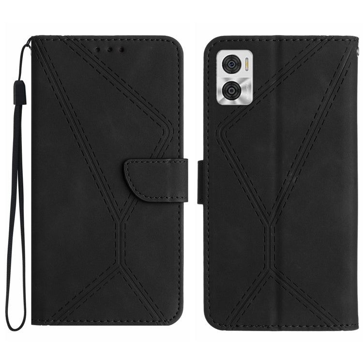 Stitching Embossed Leather Phone Case, For Motorola Moto G Play 2023, For Motorola Moto G72 4G, For Motorola Moto E22 / E22i 4G, For Motorola Moto E22S / G22 4G