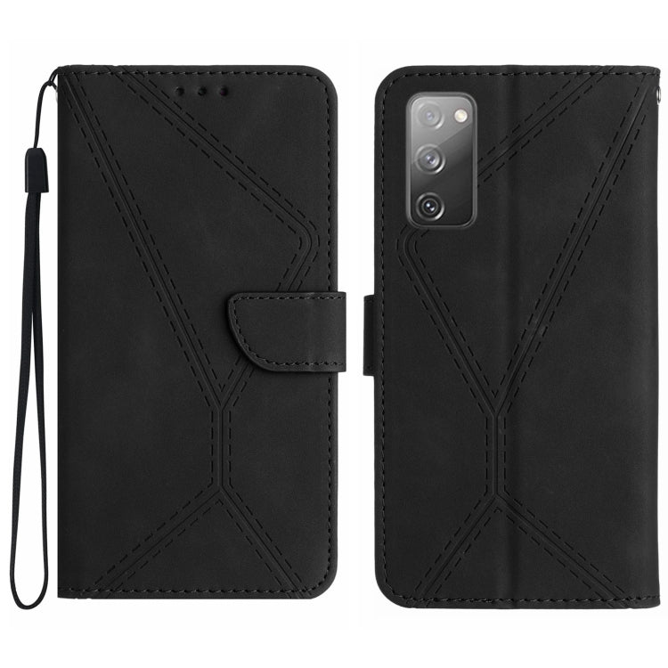 Stitching Embossed Leather Phone Case, For Samsung Galaxy S20 FE, For Samsung Galaxy S10, For Samsung Galaxy S10+, For Samsung Galaxy Note20