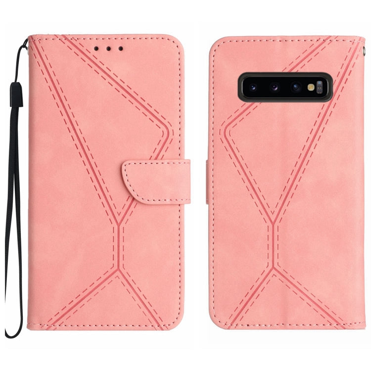 Stitching Embossed Leather Phone Case, For Samsung Galaxy S20 FE, For Samsung Galaxy S10, For Samsung Galaxy S10+, For Samsung Galaxy Note20