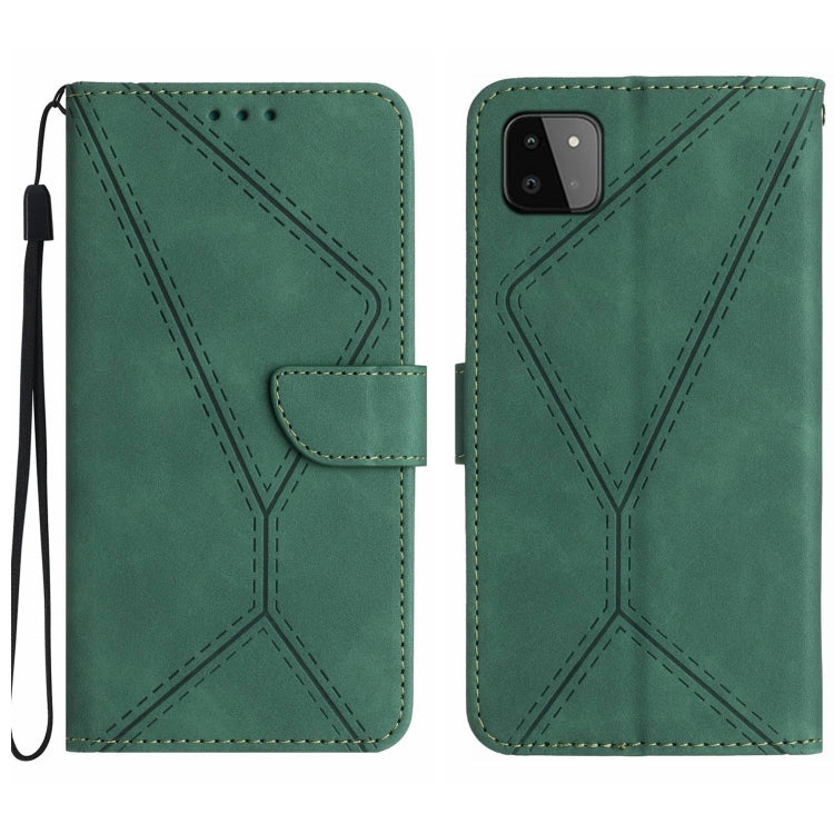 Stitching Embossed Leather Phone Case, For Samsung Galaxy A20 / A30, For Samsung Galaxy A20e / A10e, For Samsung Galaxy A22 4G, For Samsung Galaxy A22 5G