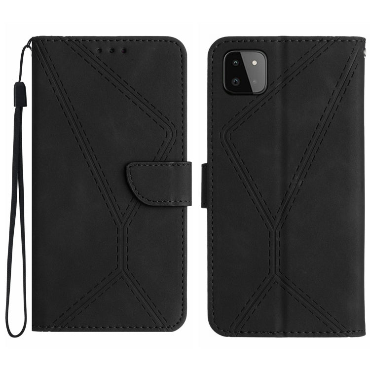 Stitching Embossed Leather Phone Case, For Samsung Galaxy A20 / A30, For Samsung Galaxy A20e / A10e, For Samsung Galaxy A22 4G, For Samsung Galaxy A22 5G
