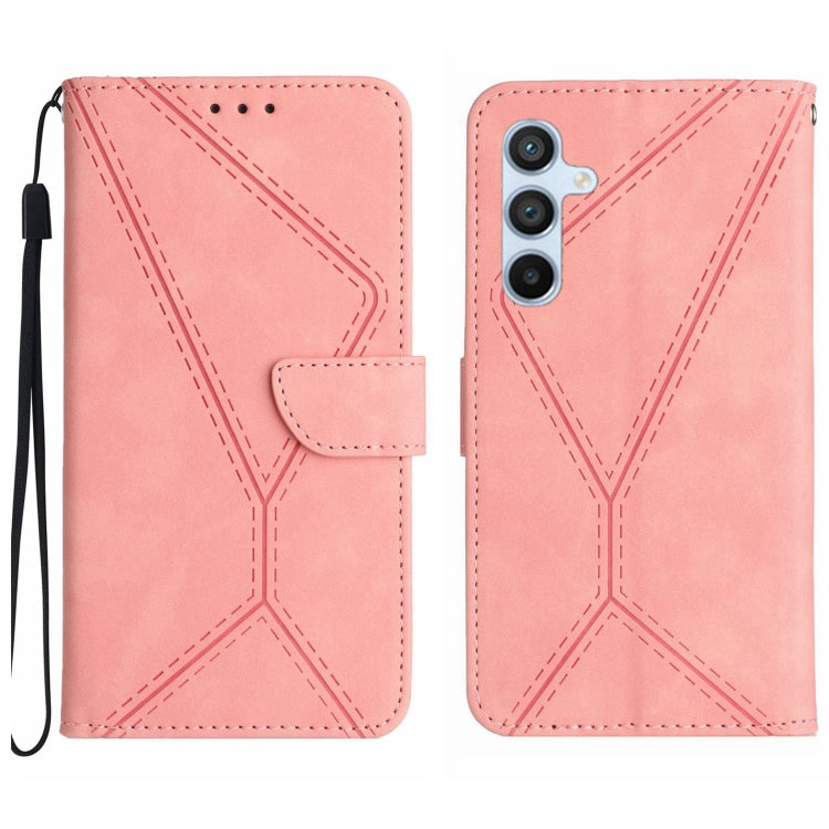 Stitching Embossed Leather Phone Case, For Samsung Galaxy M33 5G, For Samsung Galaxy M53 5G, For Samsung Galaxy M54 5G