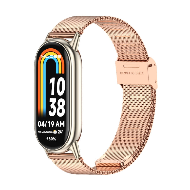 Mijobs Milan Buckle Metal Stainless Steel Watch Band, For Xiaomi Smart Band 10 / 9 / 8