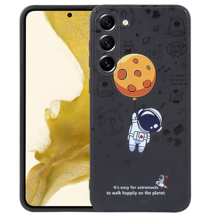 Astronaut Pattern Silicone Straight Edge Phone Case, For Samsung Galaxy A14, For Samsung Galaxy A34 5G, For Samsung Galaxy S20+