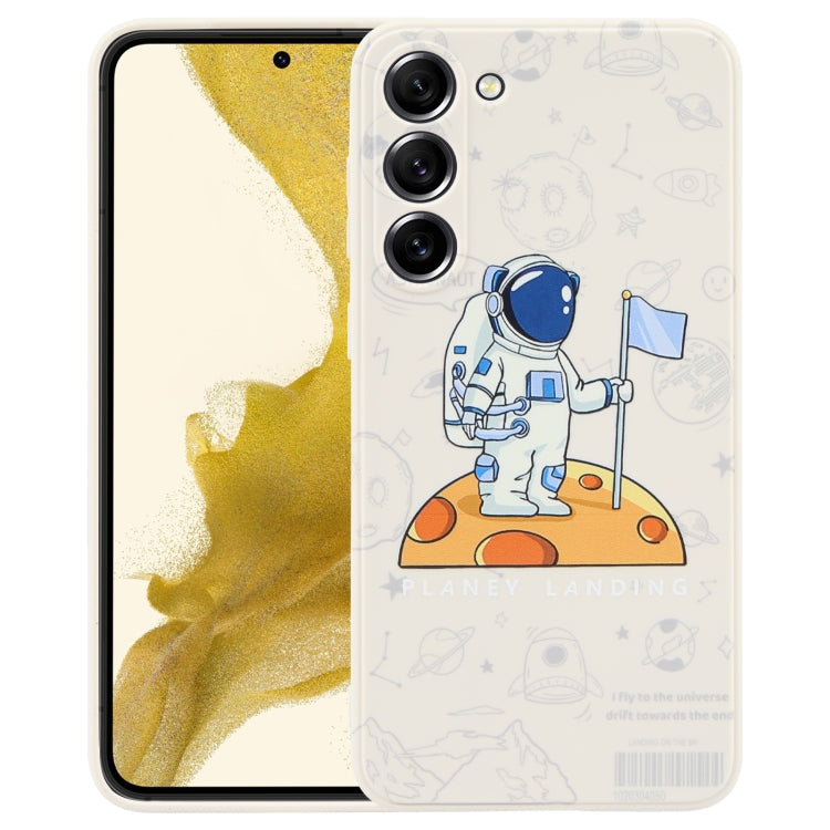 Astronaut Pattern Silicone Straight Edge Phone Case, For Samsung Galaxy A14, For Samsung Galaxy A34 5G, For Samsung Galaxy S20+