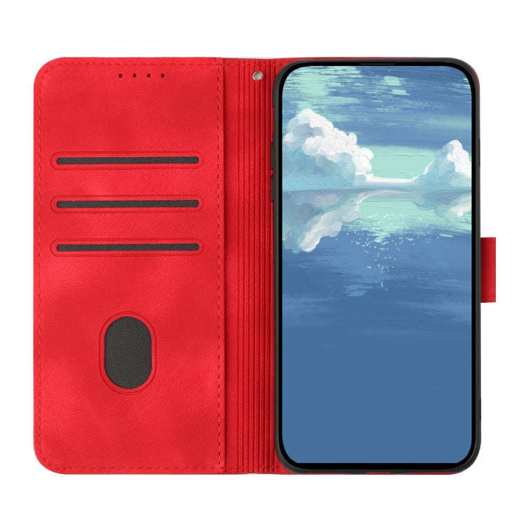 Line Pattern Skin Feel Leather Phone Case, For Samsung Galaxy S10+, For Samsung Galaxy S10, For Samsung Galaxy Note9, For Samsung Galaxy A6 2018
