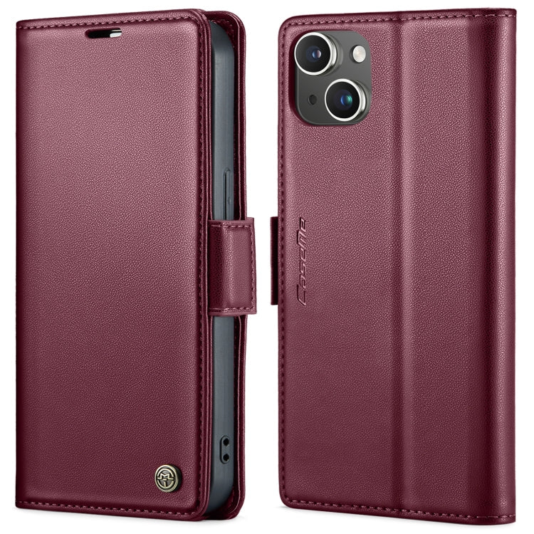 CaseMe 023 Butterfly Buckle Litchi Texture RFID Anti-theft Leather Phone Case, For iPhone 13, For iPhone 13 mini, For iPhone 13 Pro, For iPhone 13 Pro Max