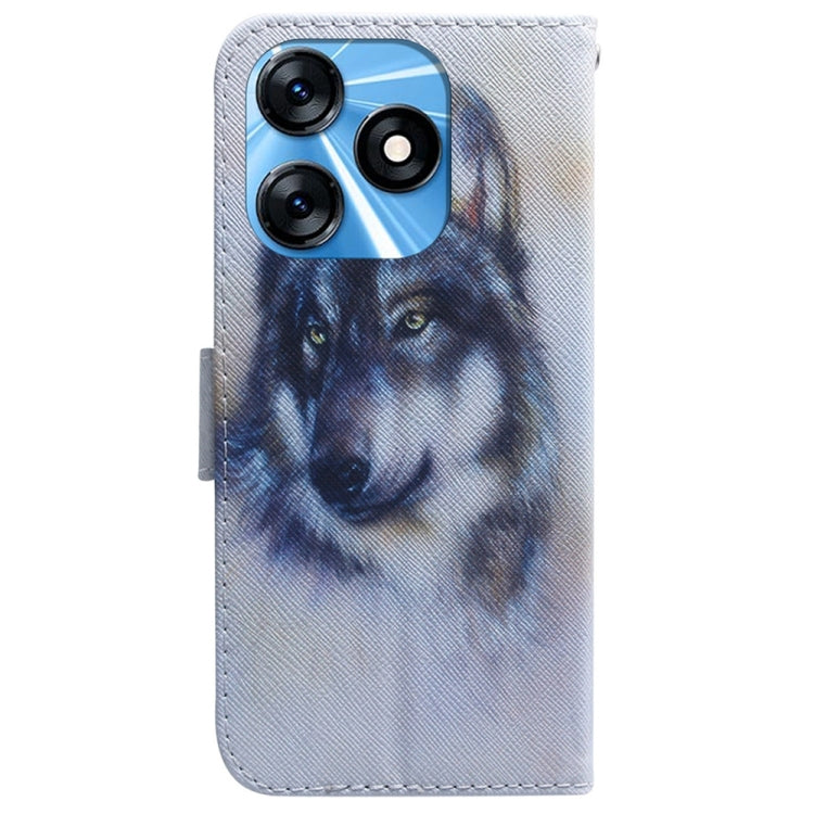 Coloured Drawing Flip Leather Phone Case, For Tecno Spark 10 / Spark 10C, For Tecno Spark 10 Pro
