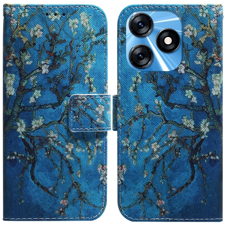 Coloured Drawing Flip Leather Phone Case, For Tecno Spark 10 / Spark 10C, For Tecno Spark 10 Pro
