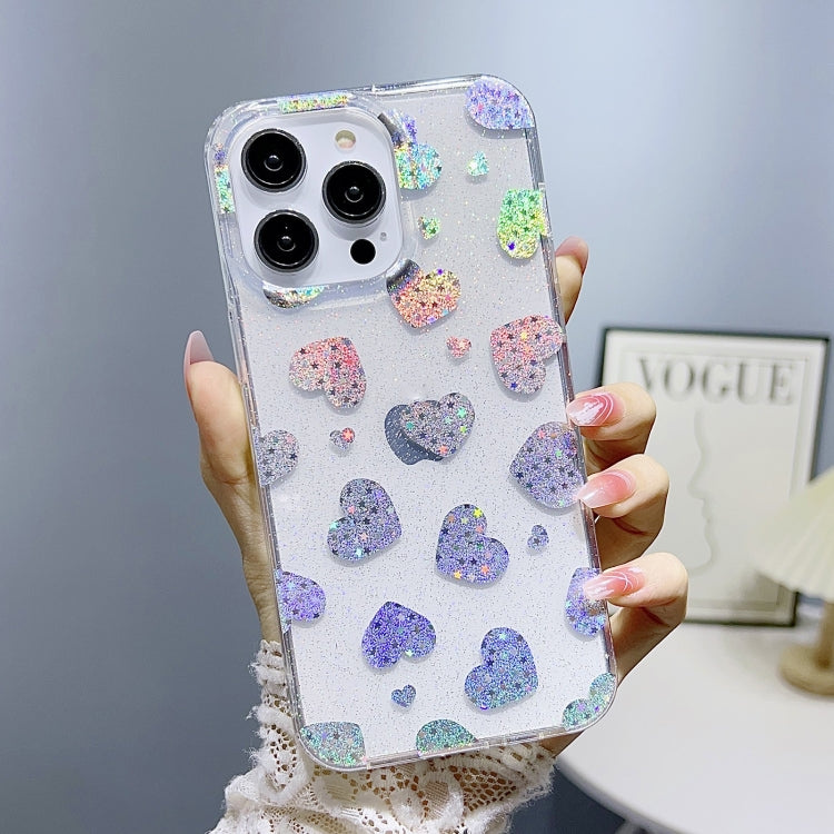 Little Star Series Glitter Powder TPU Phone Case, For iPhone 14, For iPhone 14 Pro