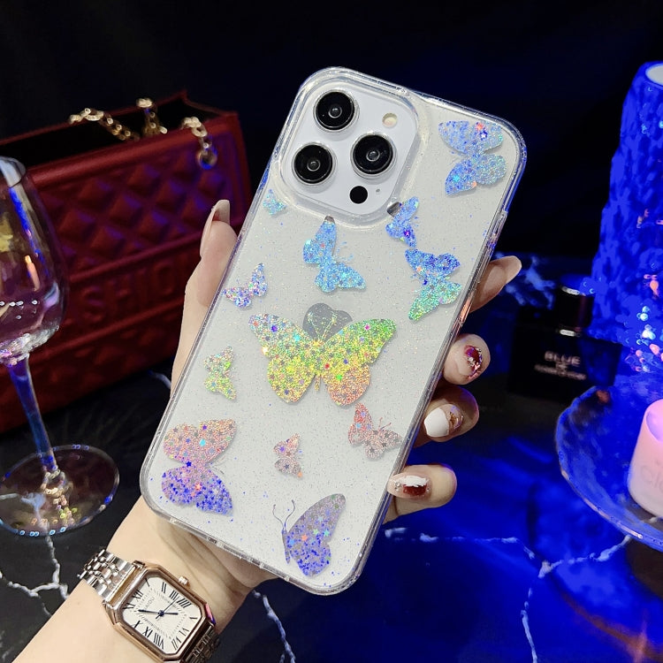Little Star Series Glitter Powder TPU Phone Case, For iPhone 14, For iPhone 14 Pro