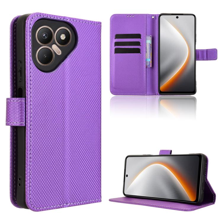 Diamond Texture Leather Phone Case, For Tecno Pova Curve 5G, For Tecno Camon 40 Pro 4G / 5G, For Tecno Camon 40 Premier 5G, For Tecno Camon 40 4G
