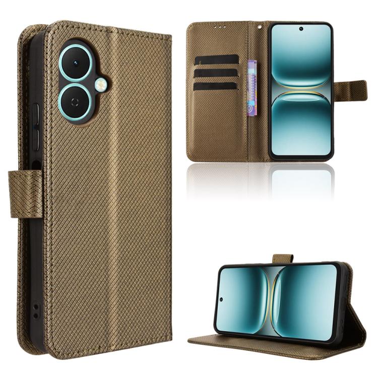 Diamond Texture Leather Phone Case, For Tecno Pova Curve 5G, For Tecno Camon 40 Pro 4G / 5G, For Tecno Camon 40 Premier 5G, For Tecno Camon 40 4G