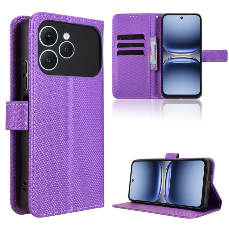 Diamond Texture Leather Phone Case, For Tecno Pova Curve 5G, For Tecno Camon 40 Pro 4G / 5G, For Tecno Camon 40 Premier 5G, For Tecno Camon 40 4G