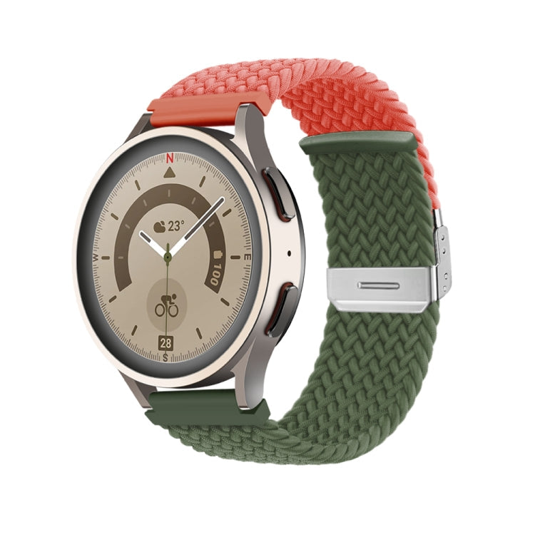 Buckle Braided Nylon Watch Band, 20mm