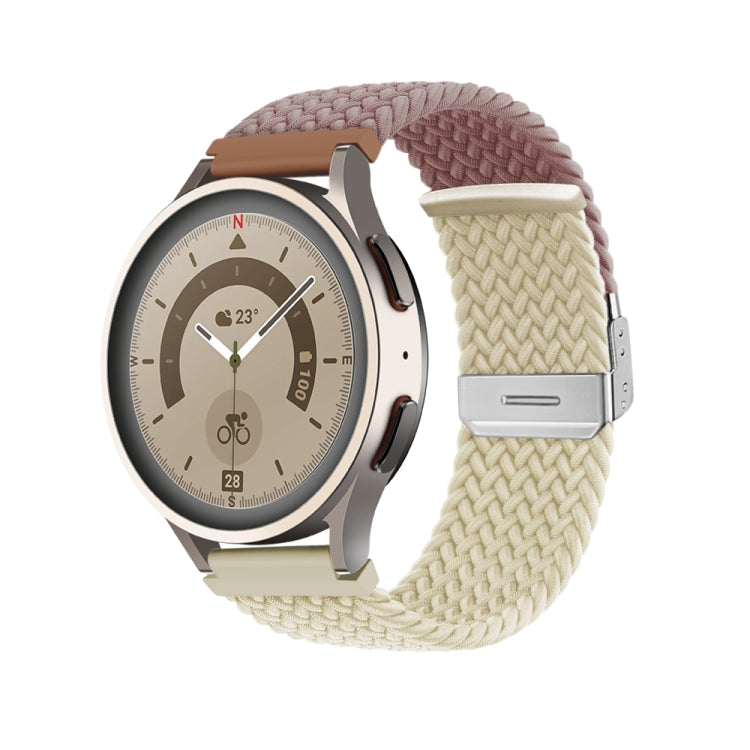 Buckle Braided Nylon Watch Band, 20mm