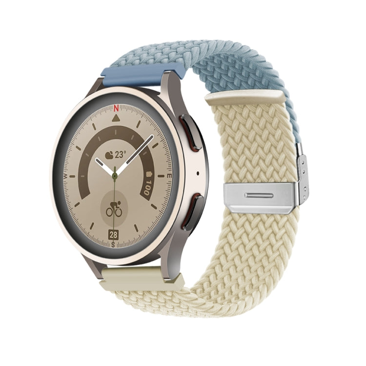 Buckle Braided Nylon Watch Band, 20mm