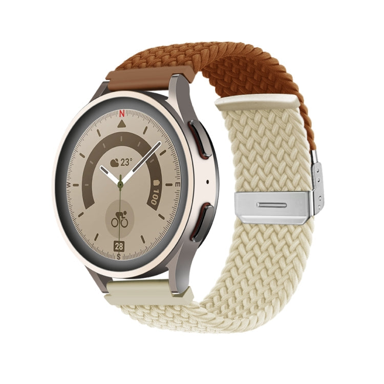 Buckle Braided Nylon Watch Band, 20mm