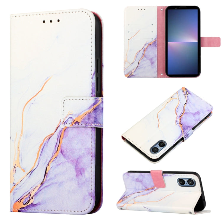PT003 Marble Pattern Flip Leather Phone Case, For Sony Xperia 10 VI, For Sony Xperia 1 VI, For Sony Xperia 5 VI, For Sony Xperia 5 V