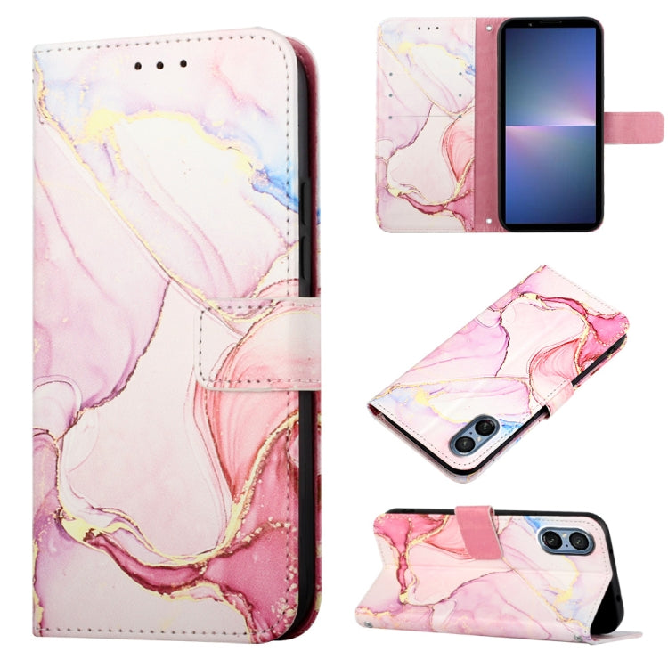PT003 Marble Pattern Flip Leather Phone Case, For Sony Xperia 10 VI, For Sony Xperia 1 VI, For Sony Xperia 5 VI, For Sony Xperia 5 V