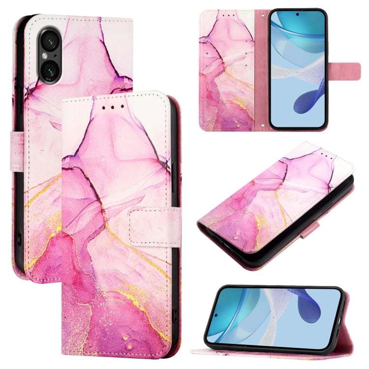 PT003 Marble Pattern Flip Leather Phone Case, For Sony Xperia 10 VI, For Sony Xperia 1 VI, For Sony Xperia 5 VI, For Sony Xperia 5 V
