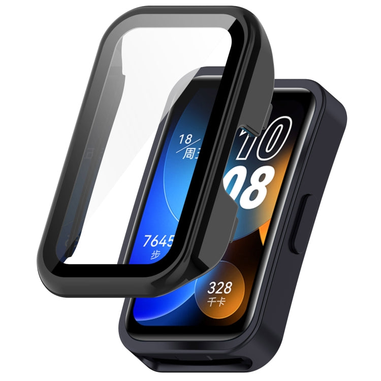 PC + Tempered Film Integrated Protective Watch Case, For Huawei Band 10 / 9 / 8