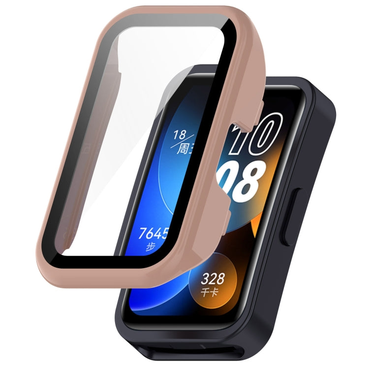 PC + Tempered Film Integrated Protective Watch Case, For Huawei Band 10 / 9 / 8