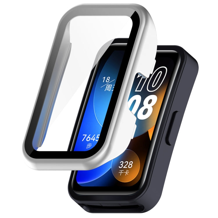 PC + Tempered Film Integrated Protective Watch Case, For Huawei Band 10 / 9 / 8