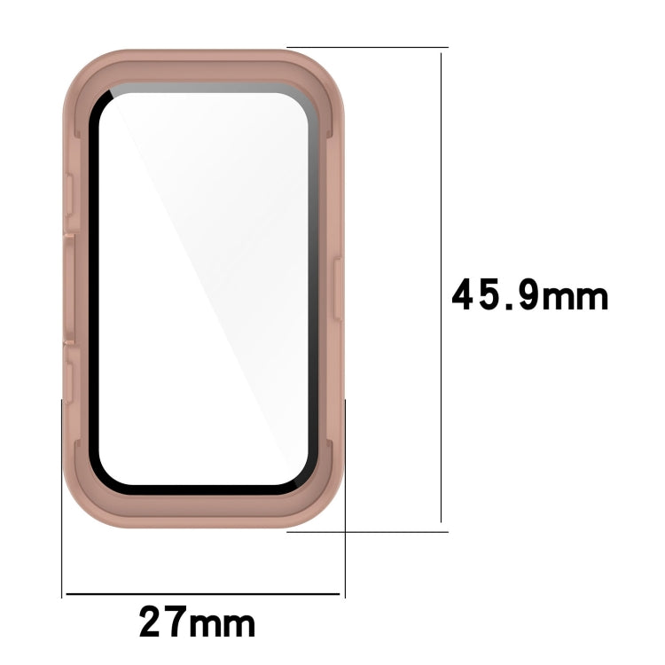 PC + Tempered Film Integrated Protective Watch Case, For Huawei Band 10 / 9 / 8
