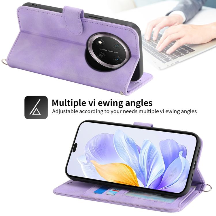 Skin Feel Flowers Embossed Wallet Leather Phone Case, For Honor 300 Pro / 300 Ultra, For Honor X60i, For Honor X6b, For Honor 200 Lite Global