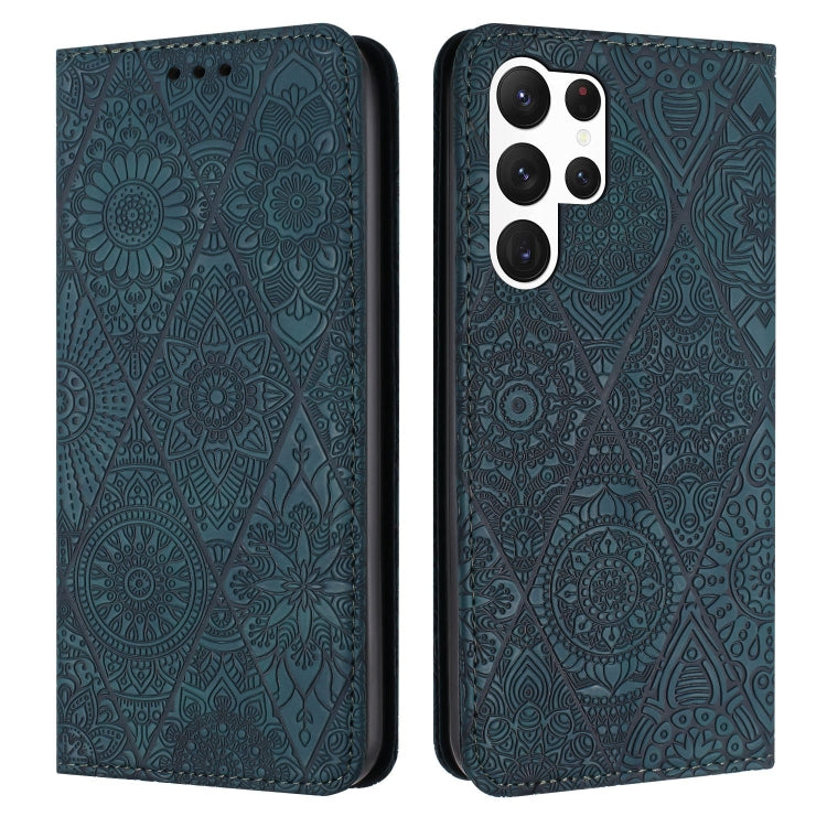 Ethnic Embossed Adsorption Leather Phone Case, For Samsung Galaxy S23 5G, For Samsung Galaxy S23 Ultra 5G, For Samsung Galaxy S22 5G, For Samsung Galaxy S22+ 5G