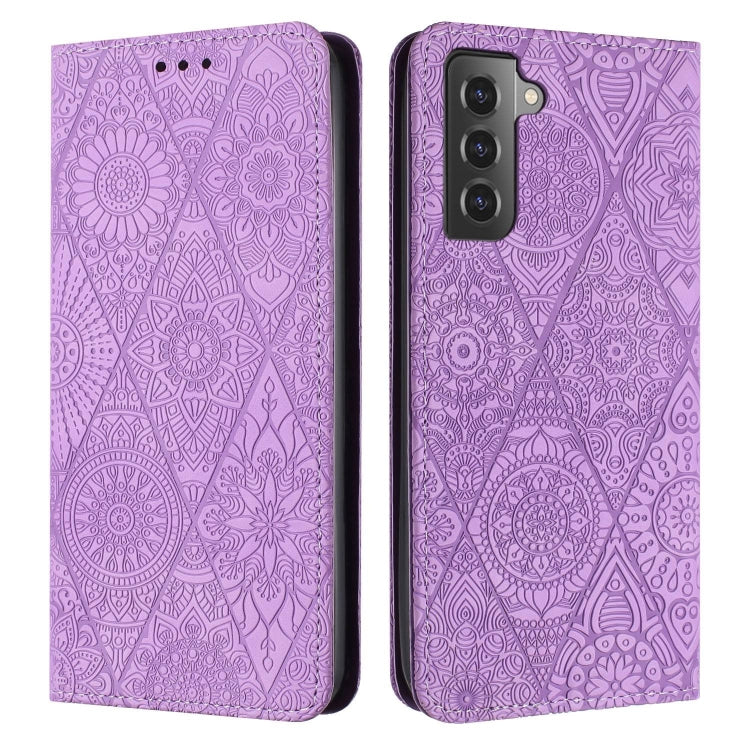 Ethnic Embossed Adsorption Leather Phone Case, For Samsung Galaxy S23 5G, For Samsung Galaxy S23 Ultra 5G, For Samsung Galaxy S22 5G, For Samsung Galaxy S22+ 5G