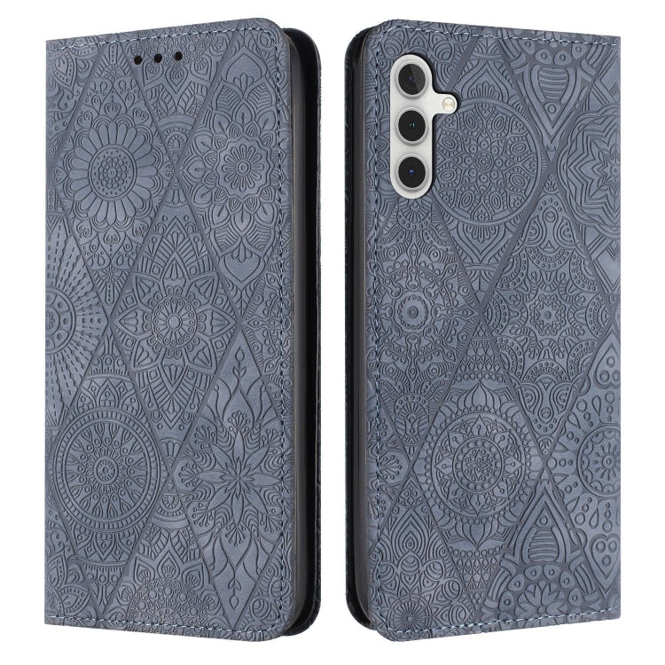 Ethnic Embossed Adsorption Leather Phone Case, For Samsung Galaxy A22 5G, For Samsung Galaxy A23, For Samsung Galaxy A24 4G, For Samsung Galaxy A32 4G