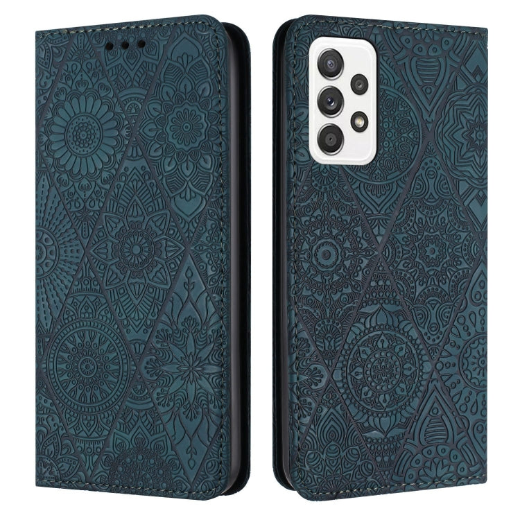 Ethnic Embossed Adsorption Leather Phone Case, For Samsung Galaxy A22 5G, For Samsung Galaxy A23, For Samsung Galaxy A24 4G, For Samsung Galaxy A32 4G