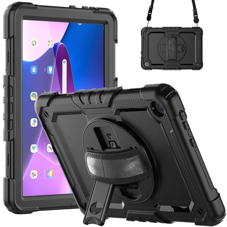 Silicone Hybrid PC Tablet Case with Shoulder Strap, For Lenovo Tab M10 10.1 Gen 3rd, For Lenovo Tab M10 Plus 10.6 Gen 3rd