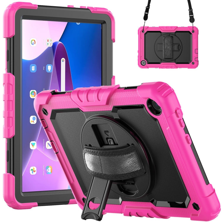 Silicone Hybrid PC Tablet Case with Shoulder Strap, For Lenovo Tab M10 10.1 Gen 3rd, For Lenovo Tab M10 Plus 10.6 Gen 3rd