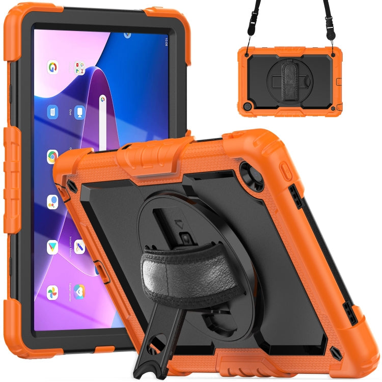 Silicone Hybrid PC Tablet Case with Shoulder Strap, For Lenovo Tab M10 10.1 Gen 3rd, For Lenovo Tab M10 Plus 10.6 Gen 3rd