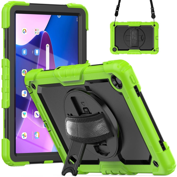 Silicone Hybrid PC Tablet Case with Shoulder Strap, For Lenovo Tab M10 10.1 Gen 3rd, For Lenovo Tab M10 Plus 10.6 Gen 3rd