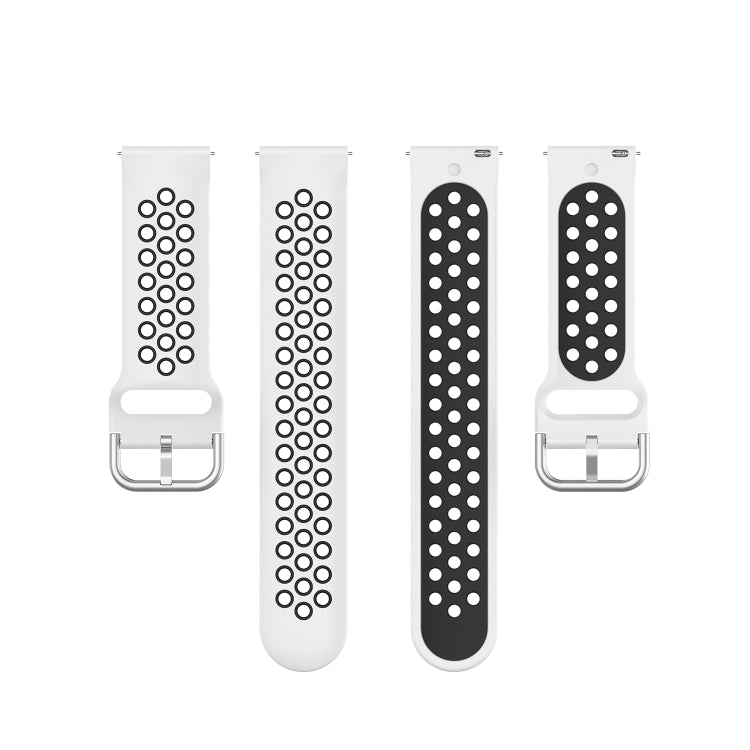 Universal Sports Two-tone Silicone Replacement Wrist Strap, For Samsung Galaxy Watch 46mm / Gear S3