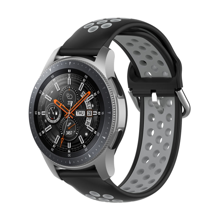 Universal Sports Two-tone Silicone Replacement Wrist Strap, For Samsung Galaxy Watch 46mm / Gear S3