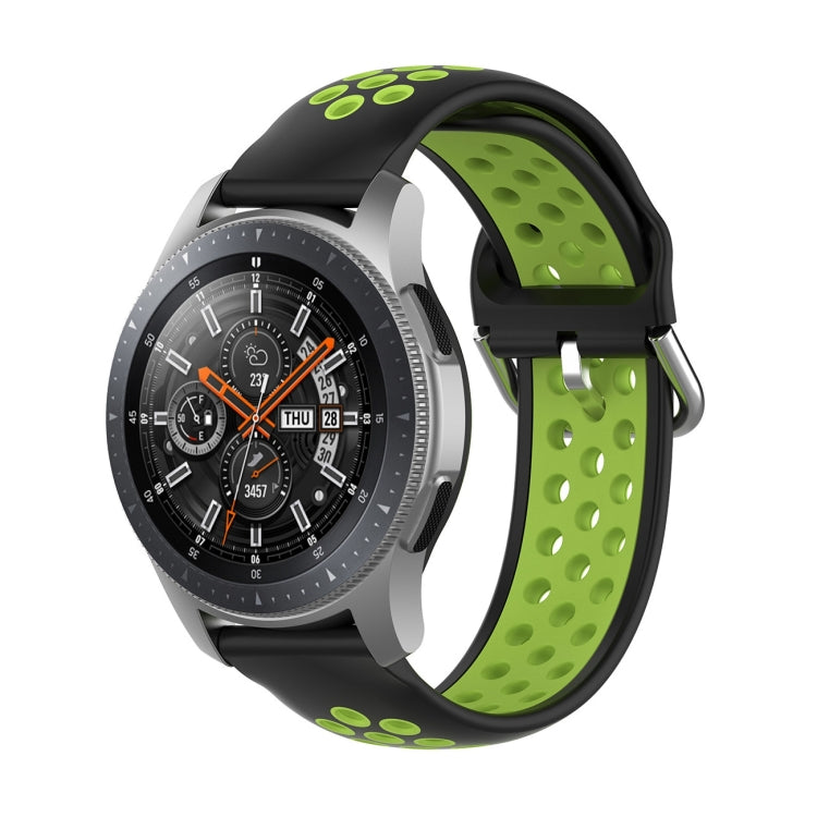 Universal Sports Two-tone Silicone Replacement Wrist Strap, For Samsung Galaxy Watch 46mm / Gear S3